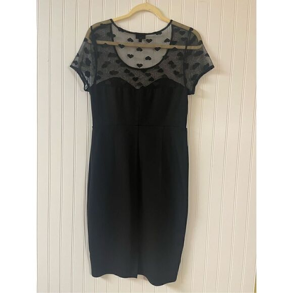 Torrid little black dress mesh bodice sz 14 - Picture 5 of 10